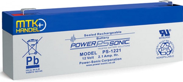 POWERSONIC PS 1221/ 12V 2,1Ah VdS